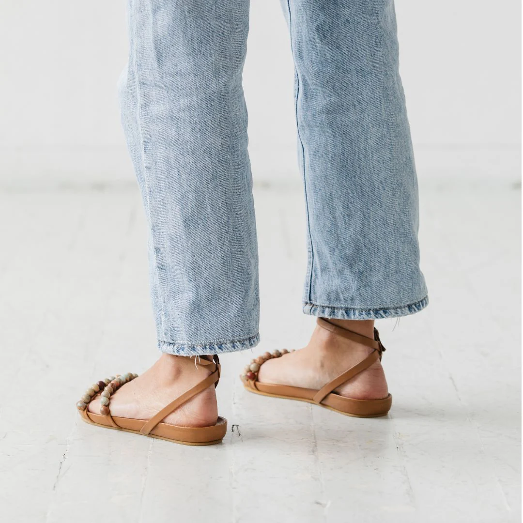 Beaded Footbed Sandal [Jasper] - Image 11
