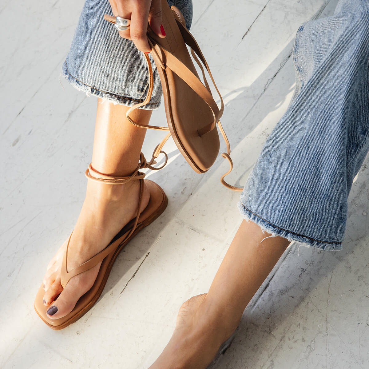The Isla Sandal [Cognac] - Image 8